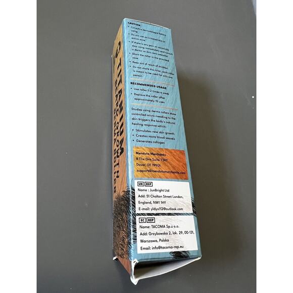 King Leonidas Beard Growth Derma Roller 0.3 mm Sterile Titanium Grooming NEW NIP - Picture 2 of 7